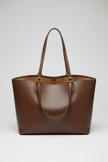Heritage Shopper Tote Espresso Mocha - Interior
